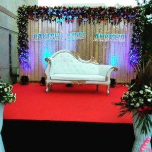 rakesh wedding, wedding backdrop, wedding decorations, flowers, reception, stage, outdoor wedding